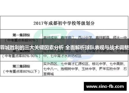 蓉城胜利的三大关键因素分析 全面解析球队表现与战术调整 蓉城胜利的三大关键因素分析 全面解析球队表现与战术调整