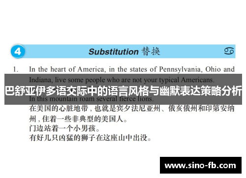 巴舒亚伊多语交际中的语言风格与幽默表达策略分析